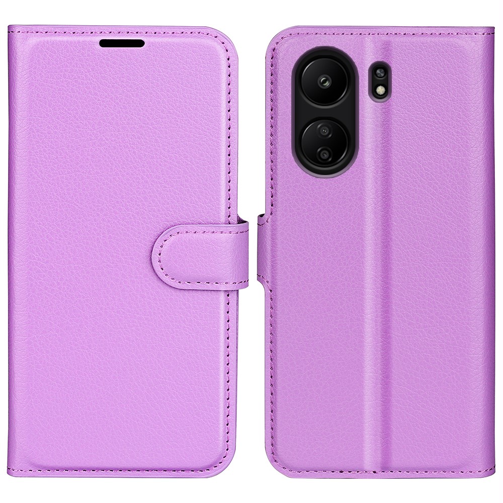  Xiaomi Redmi 13C 4G Fodral Litchi Läder Lila