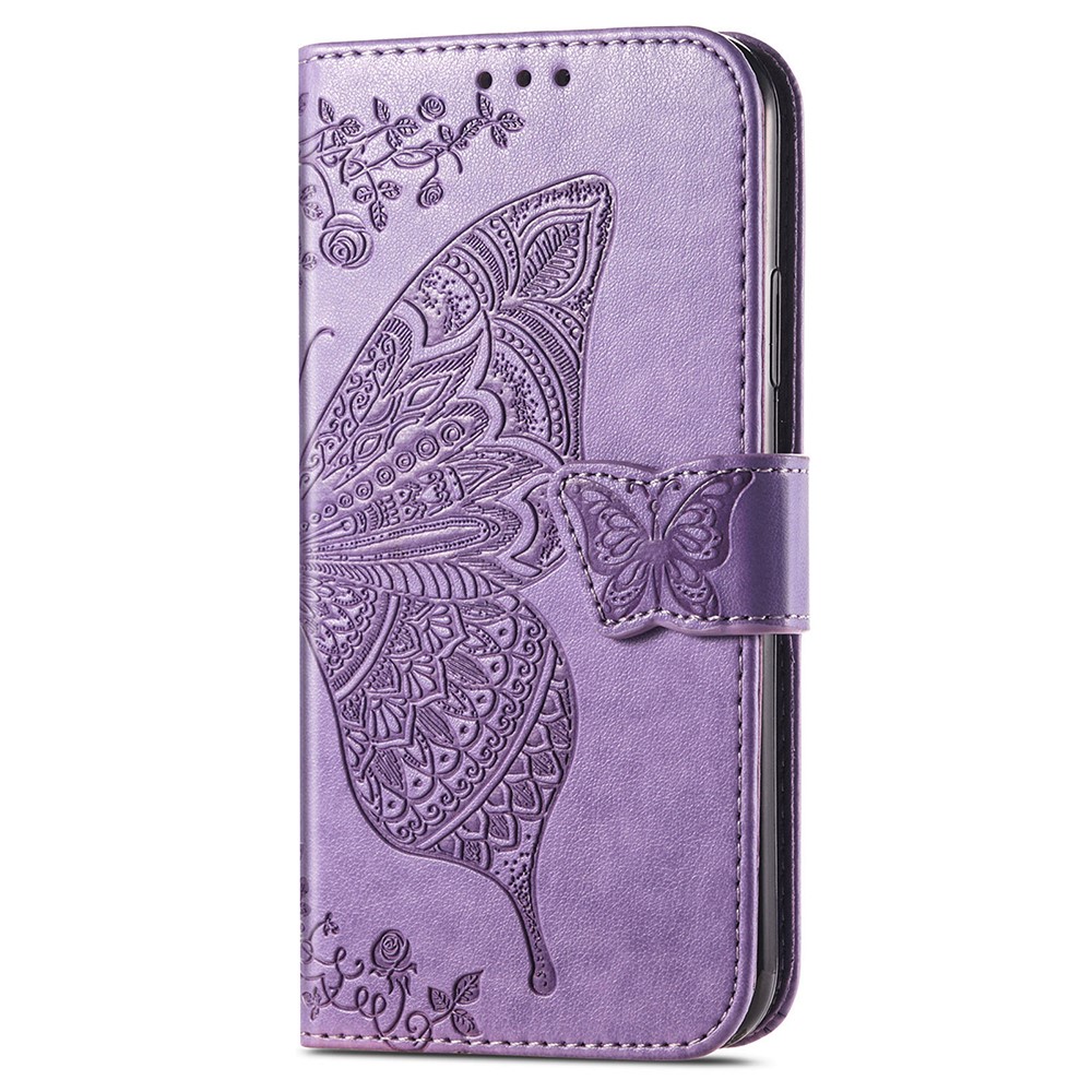  Xiaomi Redmi 13C 4G Fodral Big Butterfly Ljus Lila
