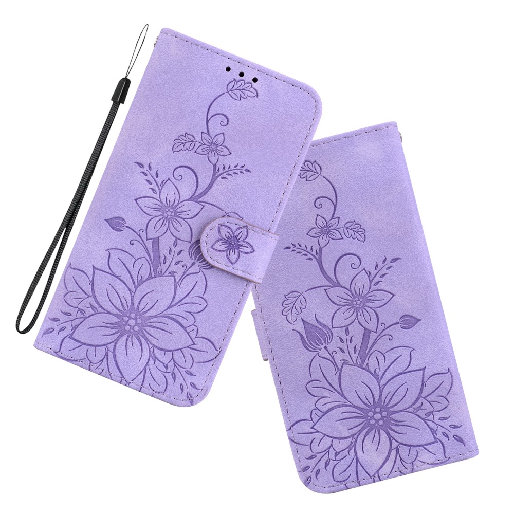  Xiaomi 14 Fodral Blommigt Tryck Lila