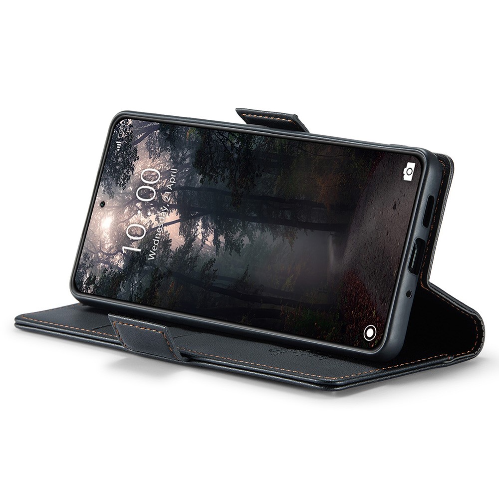 CASEME CASEME Xiaomi 14 Fodral RFID Litchi Läder Svart