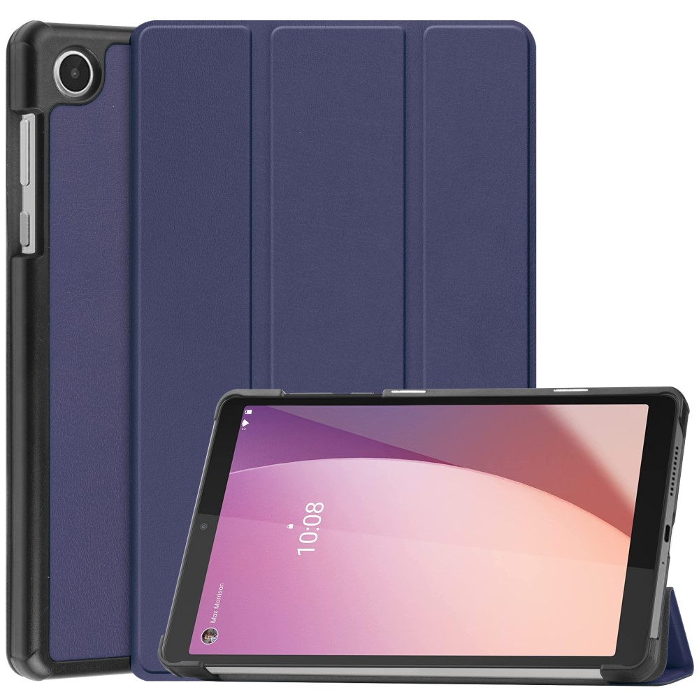  Lenovo Tab M8 (Gen 4) Fodral Tri-Fold Läder Blå