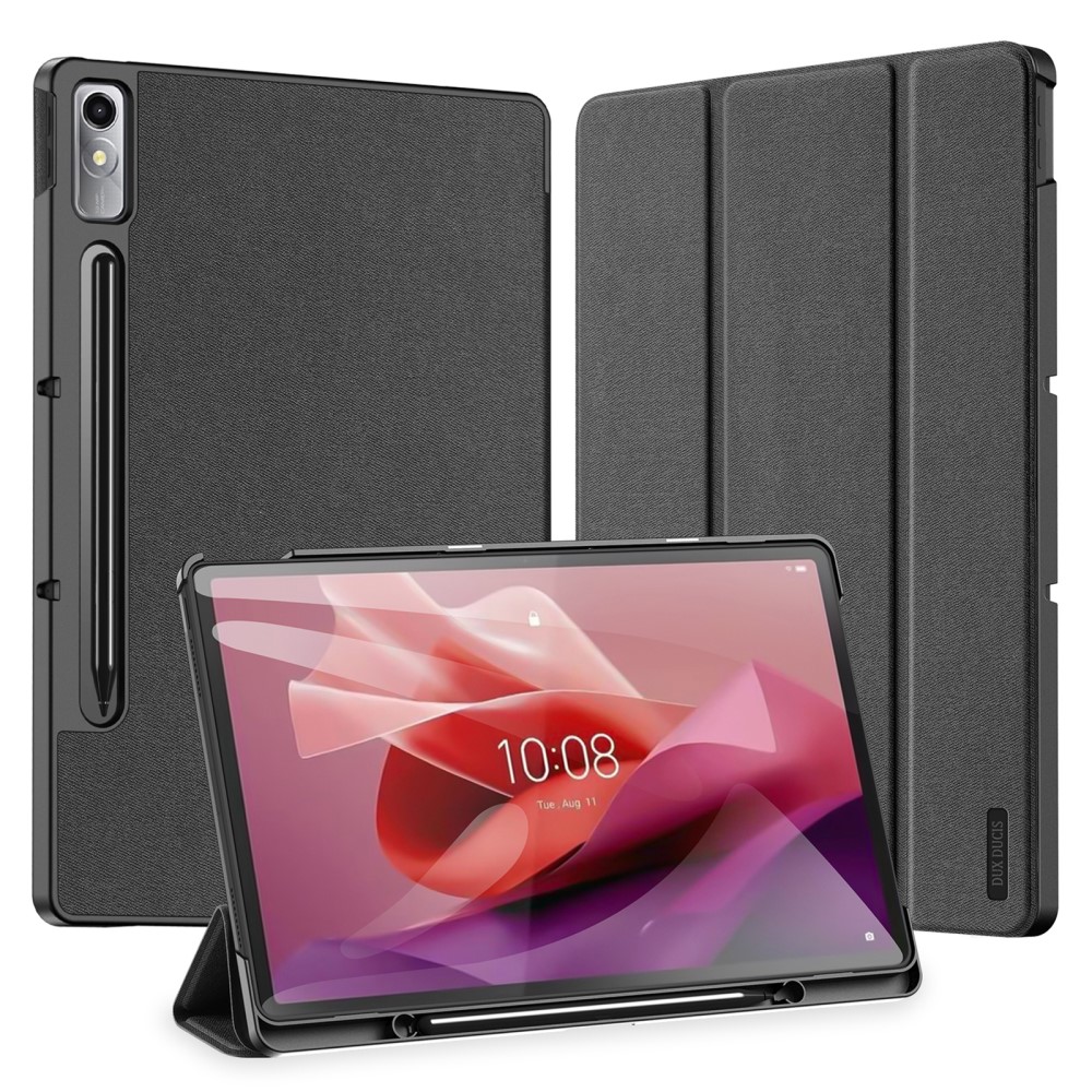 DUX DUCIS DUX DUCIS Lenovo Tab P12 Fodral DOMO Tri-Fold Läder Svart