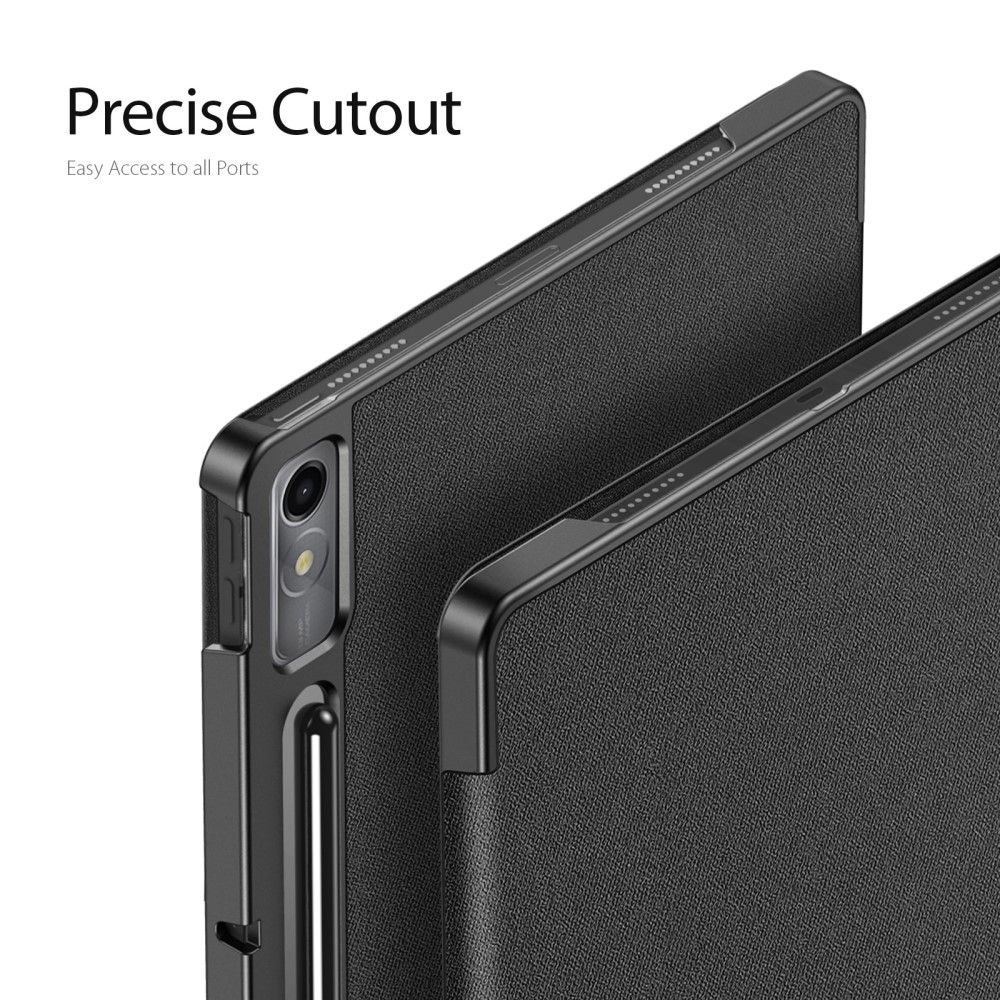 DUX DUCIS DUX DUCIS Lenovo Tab P12 Fodral DOMO Tri-Fold Läder Svart