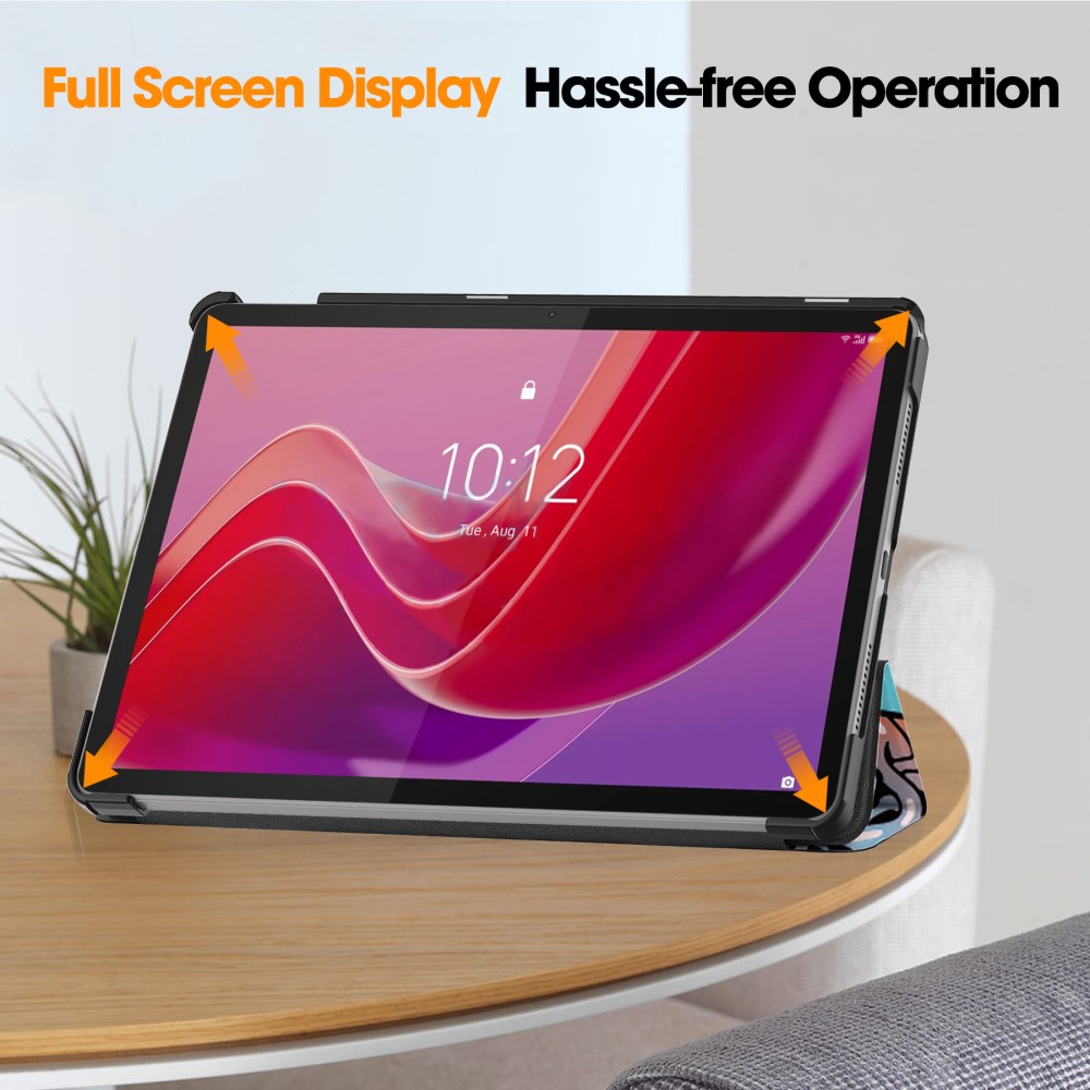  Lenovo Tab M11 Fodral Tri-Fold Läder Graffiti