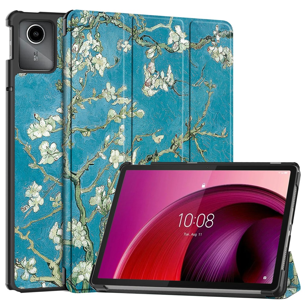  Lenovo Tab M11 Fodral Tri-Fold Läder Peach Blossom
