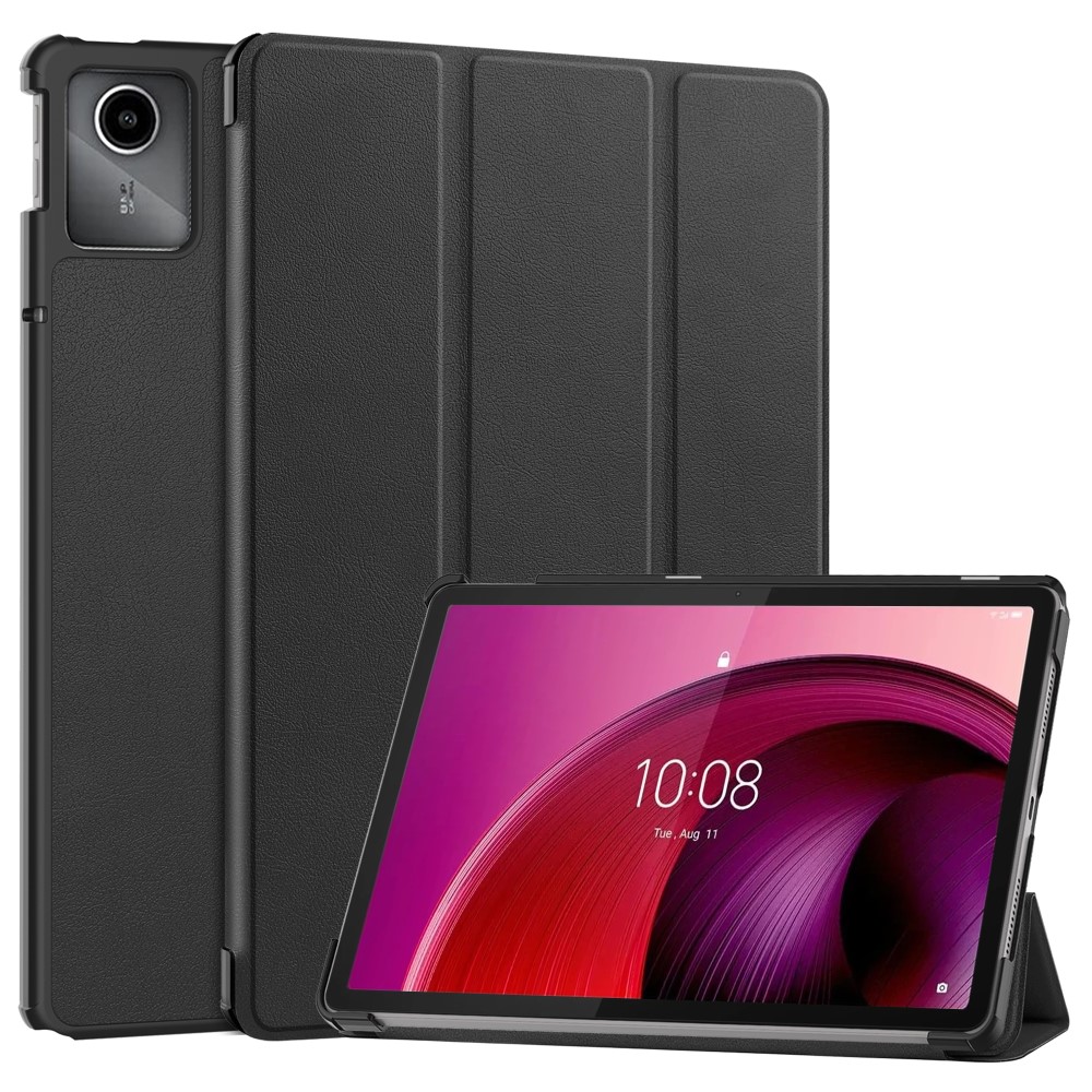  Lenovo Tab M11 Fodral Tri-Fold Läder Svart
