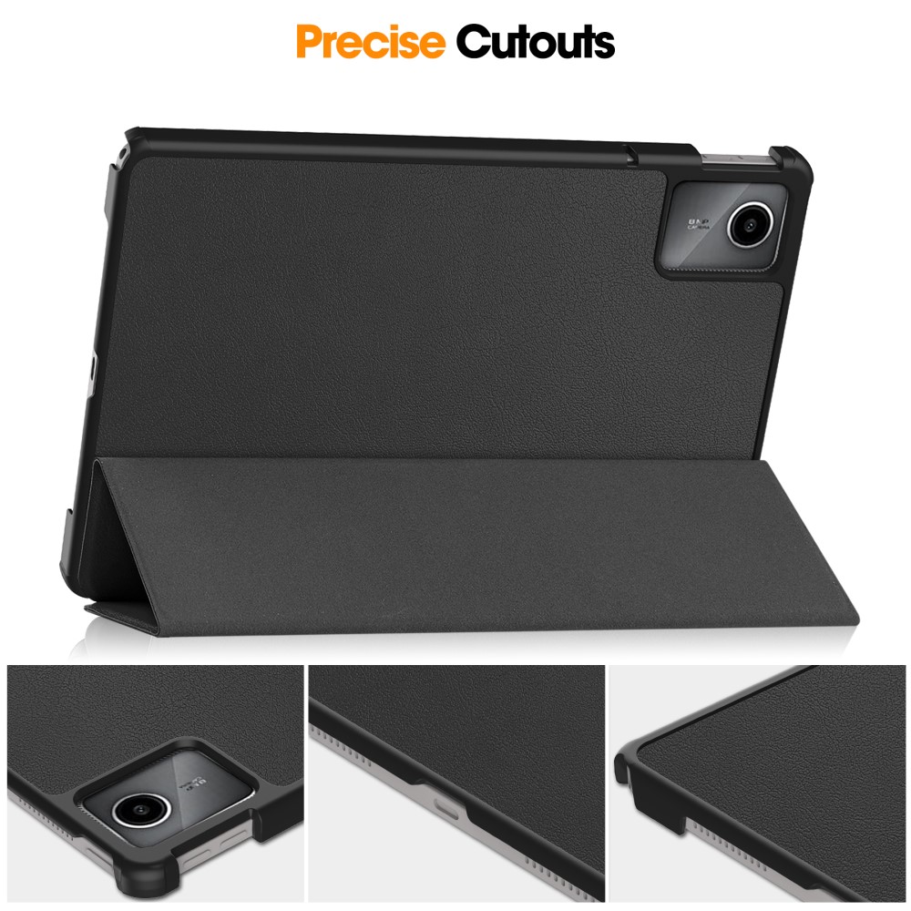  Lenovo Tab M11 Fodral Tri-Fold Läder Svart