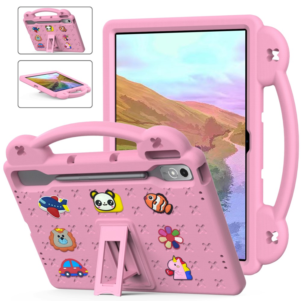  Lenovo Tab P12 Skal EVA För Barn Ljus Rosa