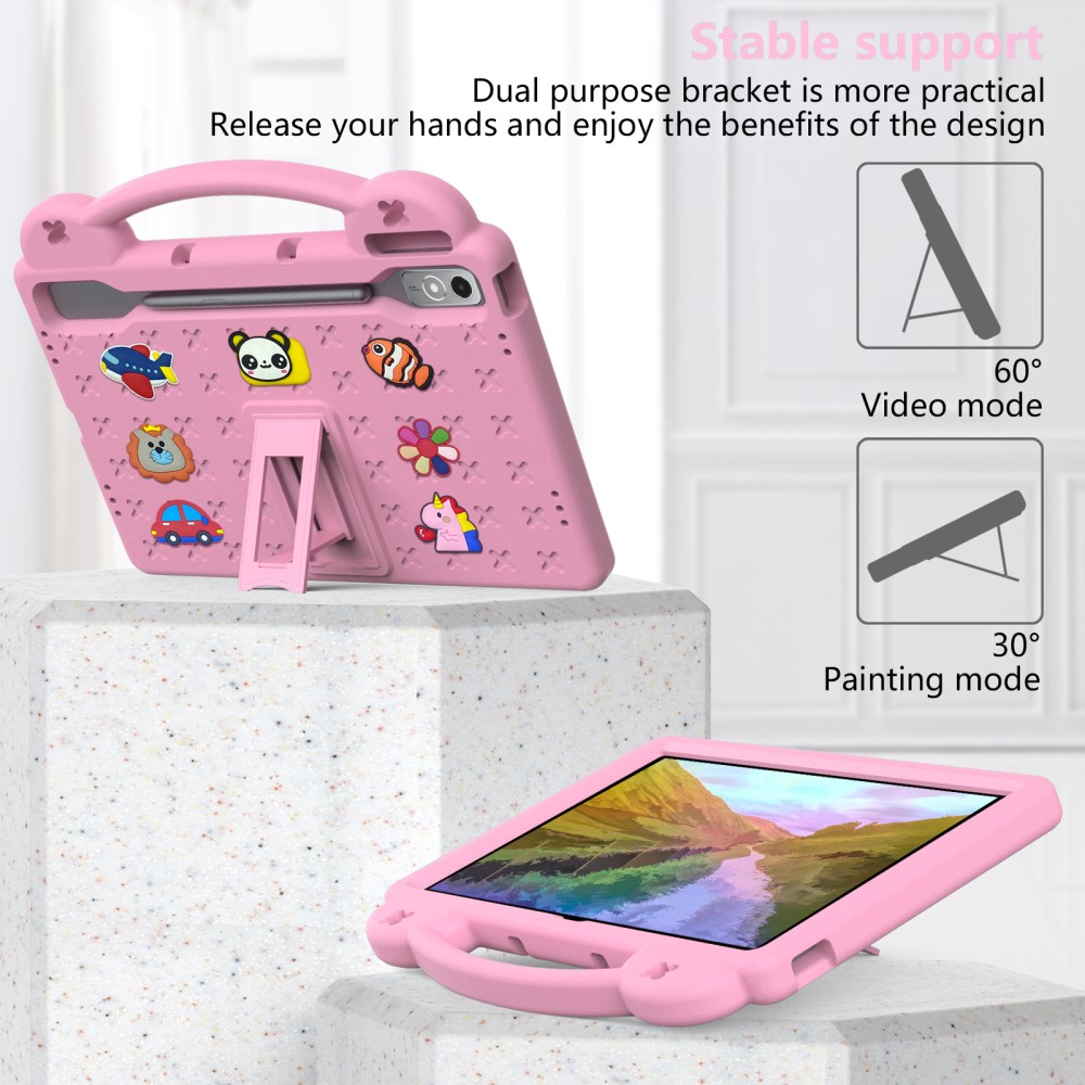  Lenovo Tab P12 Skal EVA För Barn Ljus Rosa