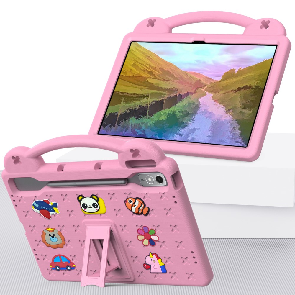  Lenovo Tab P12 Skal EVA För Barn Ljus Rosa
