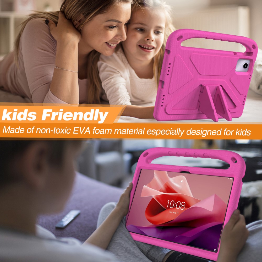  Lenovo Tab M11 Kickstand Skal EVA För Barn Rosa