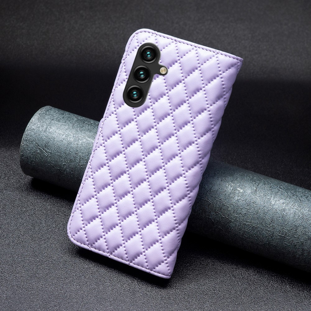  Samsung Galaxy A55 5G Fodral Diamond Läder Lila