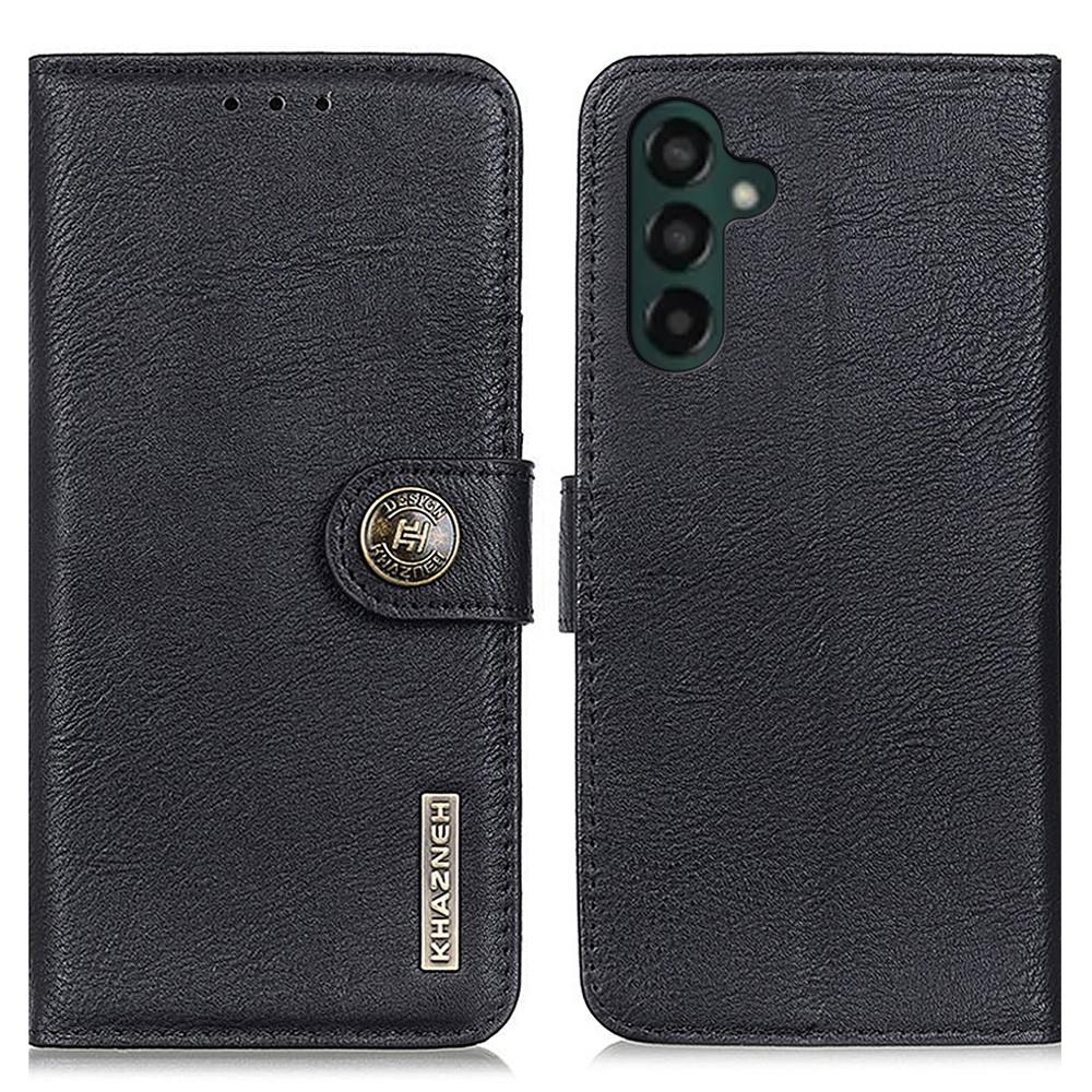 KHAZNEH KHAZNEH Galaxy A55 5G Fodral Läder Svart