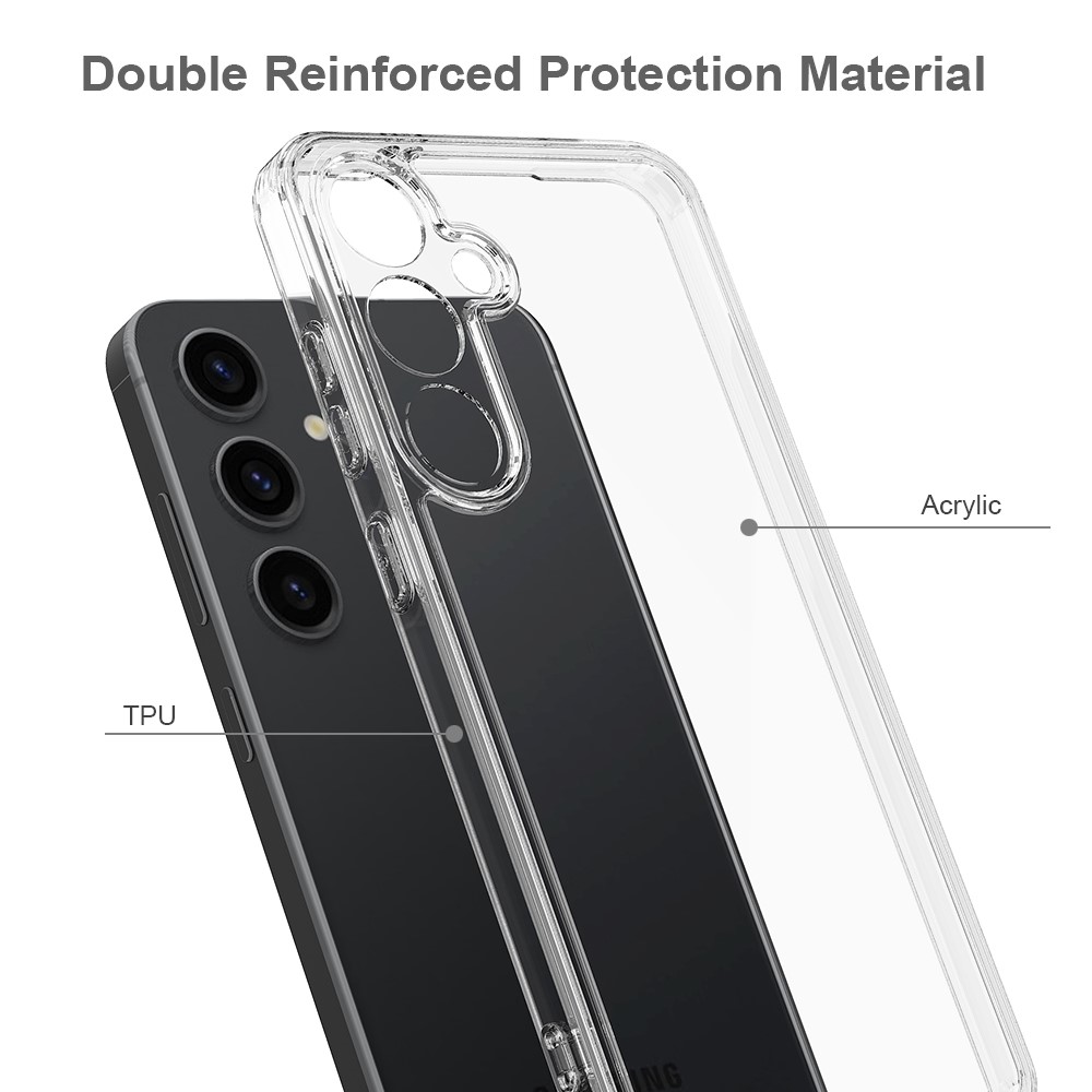  Samsung Galaxy A55 5G Skal Akryl/TPU Transparent