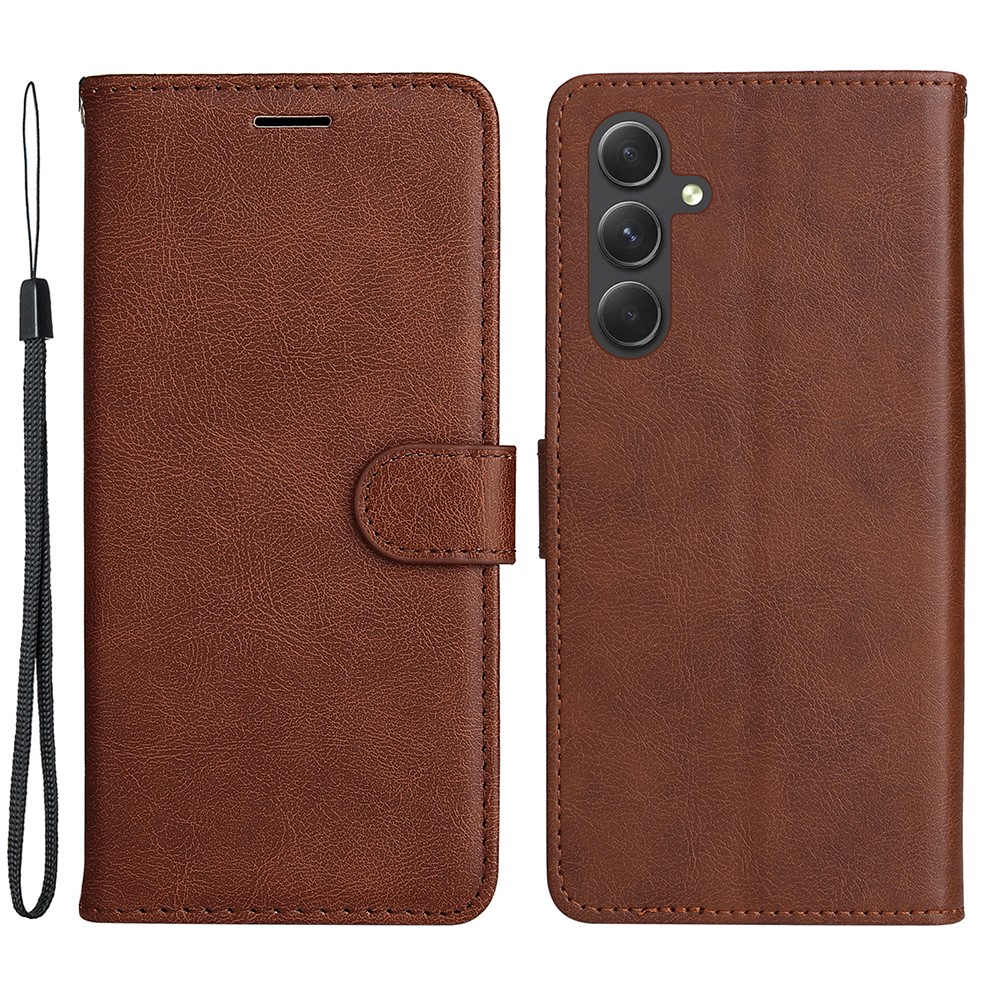  Samsung Galaxy A55 5G Fodral Solid Läder Brun