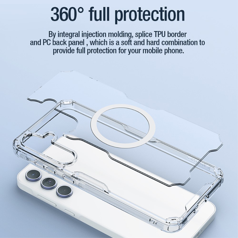 NILLKIN NILLKIN Galaxy A55 5G Skal MagSafe Hybrid Clear