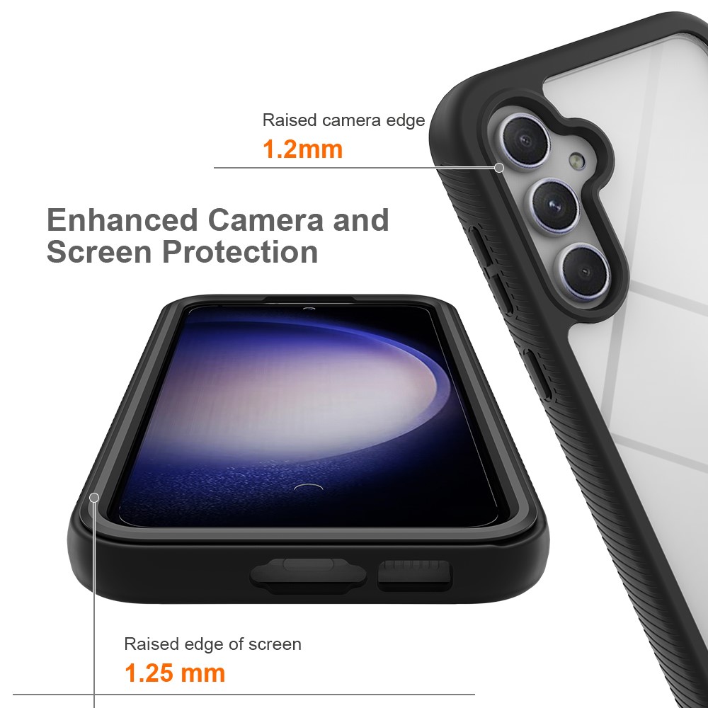  Samsung Galaxy A55 5G Skal 360 Hybrid Defense Svart
