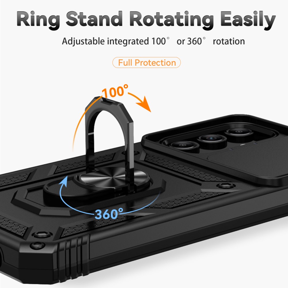  Samsung Galaxy A35 5G Skal CamShield Ring Svart