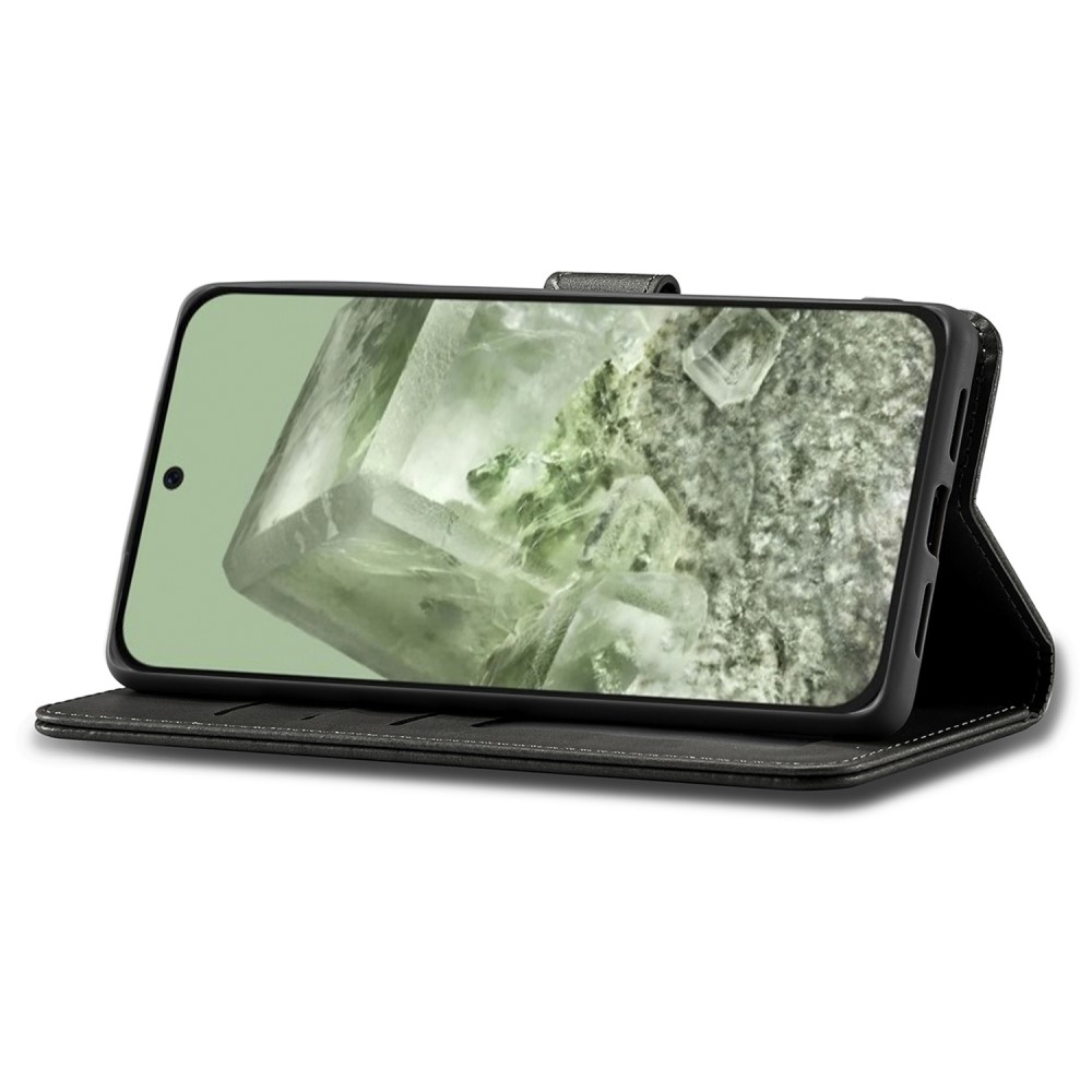 LC.IMEEKE LC.IMEEKE Google Pixel 8A Läder Fodral Svart