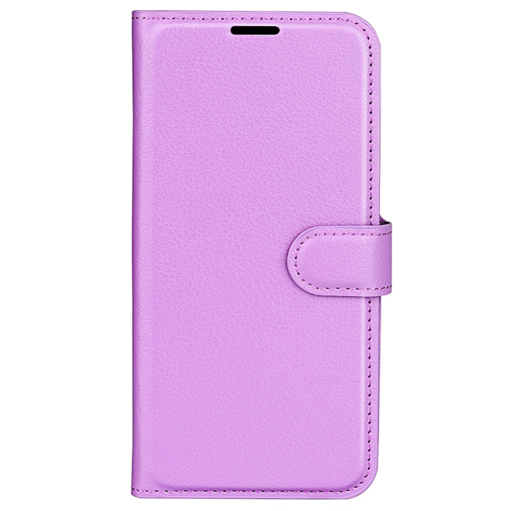  Google Pixel 8A Litchi Läder Fodral Lila