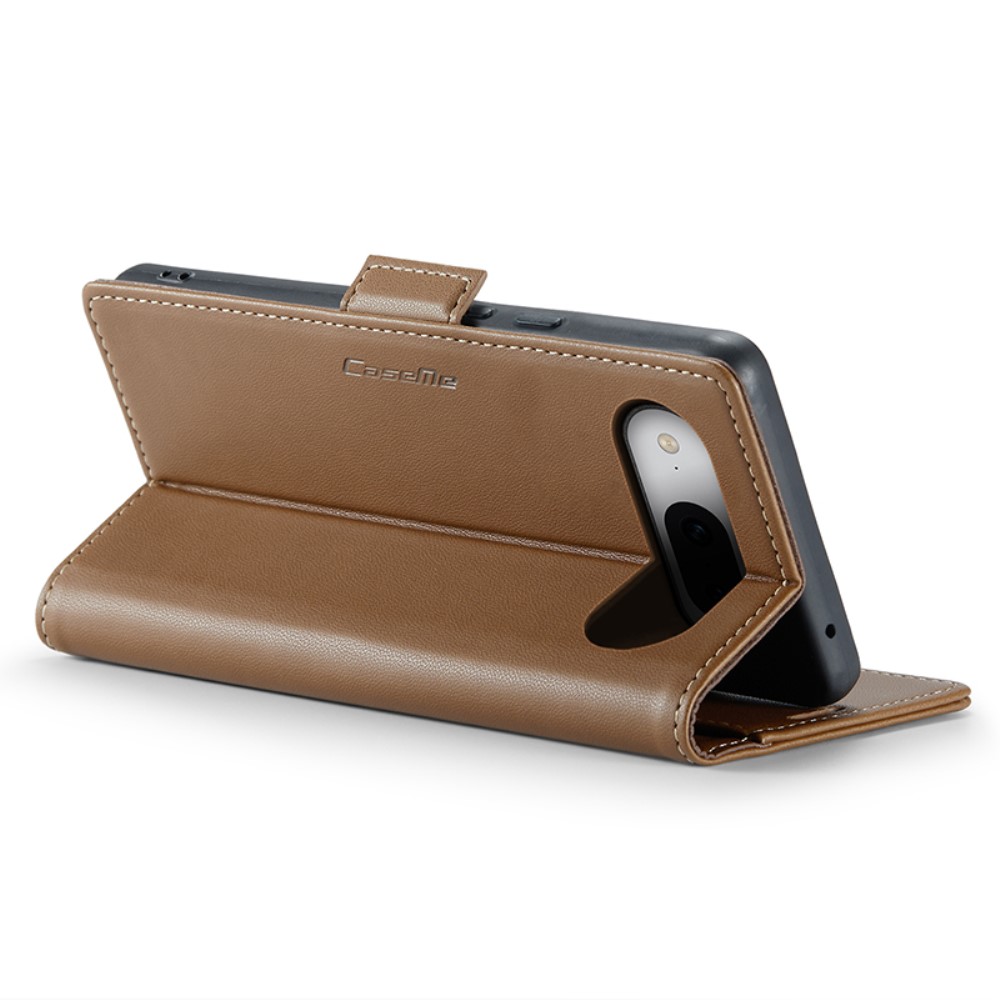 CASEME CASEME Google Pixel 8A Fodral Läder RFID Brun