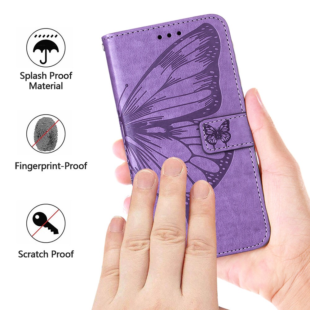  Motorola Moto G04 4G/G24 4G Butterfly Fodral Svart