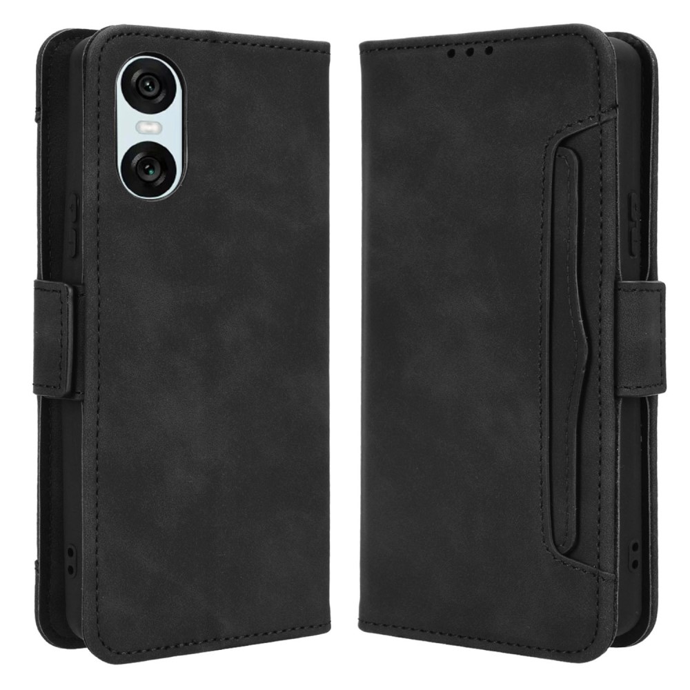  Sony Xperia 10 VI Fodral Med Avtagbart Kortfodral Svart
