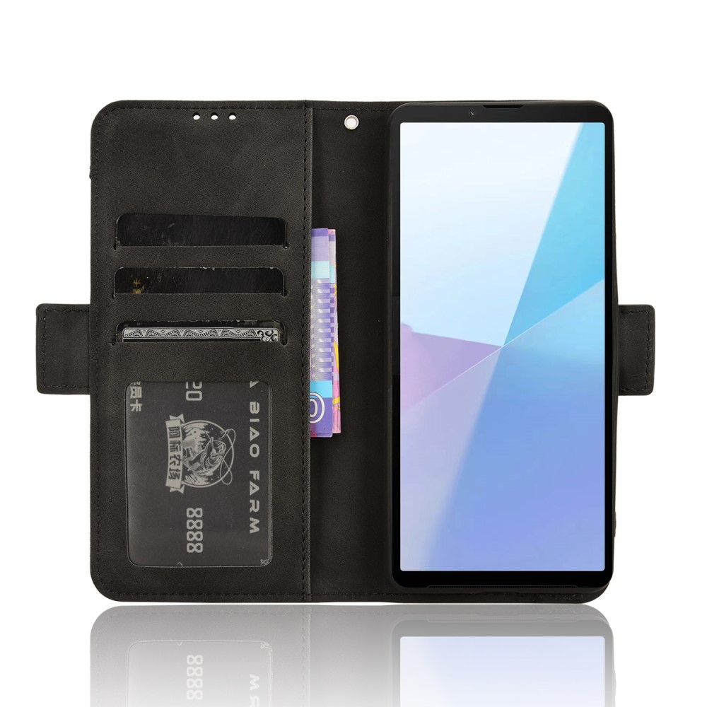  Sony Xperia 10 VI Fodral Med Avtagbart Kortfodral Svart