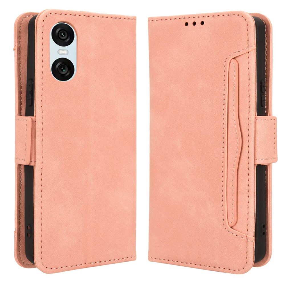  Sony Xperia 10 VI Fodral Med Avtagbart Kortfodral Rosa