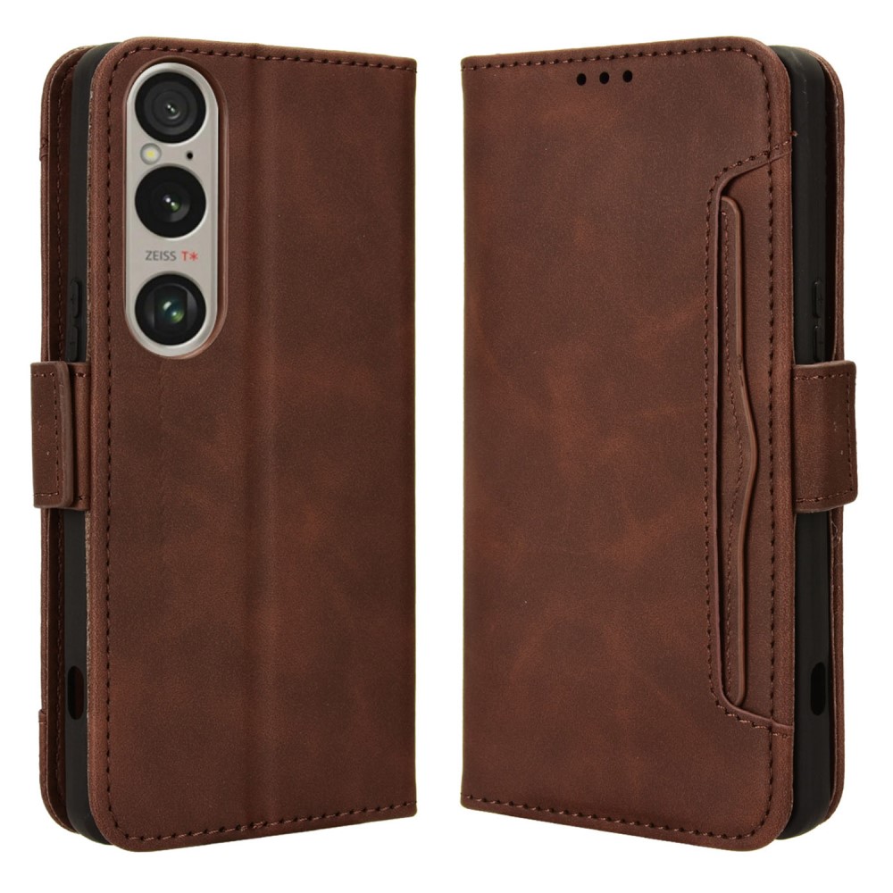  Sony Xperia 1 VI Fodral Med Avtagbart Kortfodral Brun