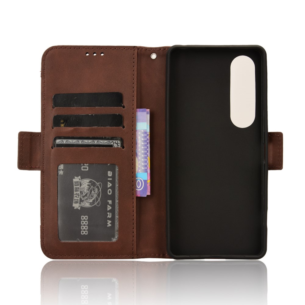 Sony Xperia 1 VI Fodral Med Avtagbart Kortfodral Brun