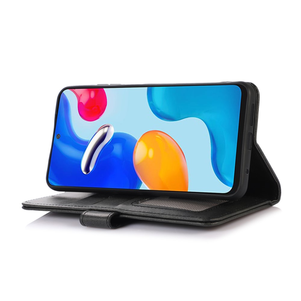  Sony Xperia 10 VI Läder Fodral Läder Solid Svart