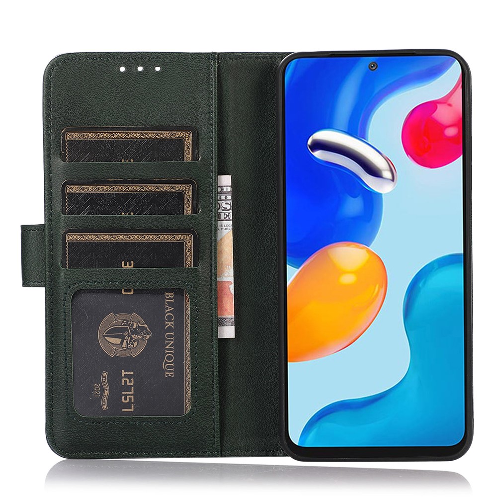  Sony Xperia 10 VI Läder Fodral Läder Solid Grön