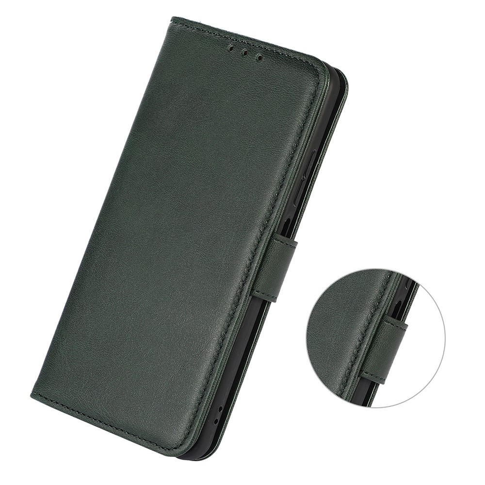  Sony Xperia 10 VI Läder Fodral Läder Solid Grön