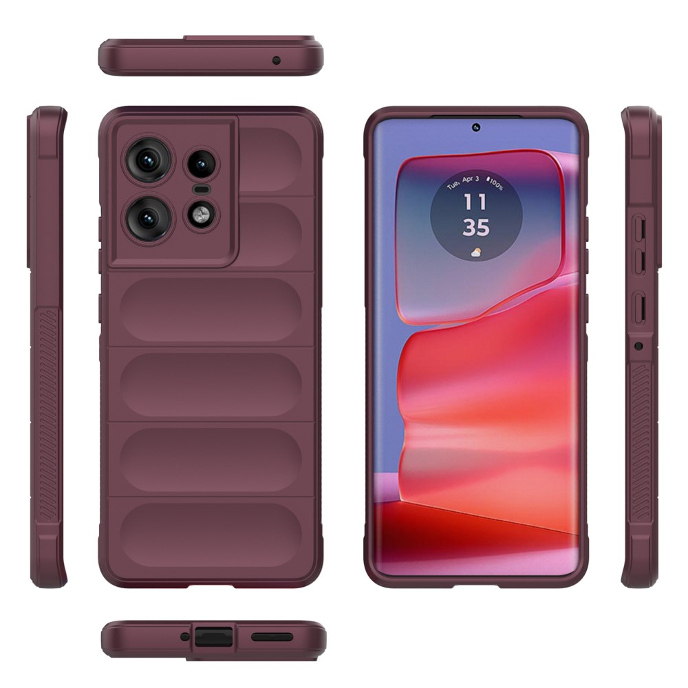  Motrola Edge 50 Pro 5G Skal Magic Shield Vinröd