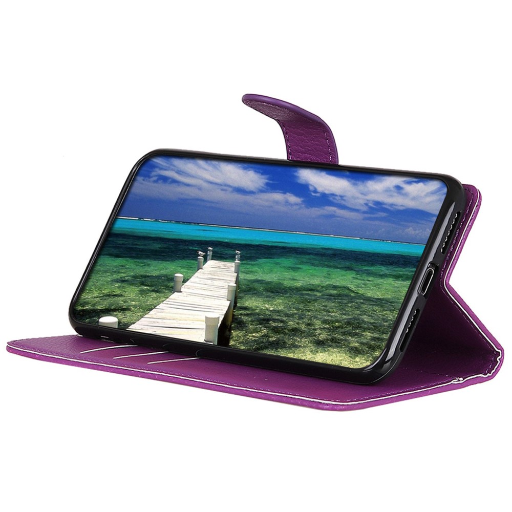  Sony Xperia 1 VI Litchi Läder Fodral Lila