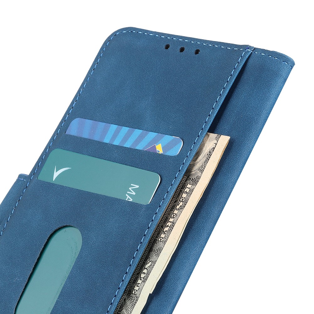 KHAZNEH KHAZNEH Motorola Edge 50 Ultra 5G Fodral Retro Läder Blå