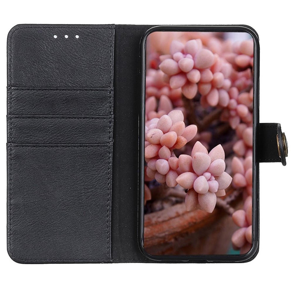 KHAZNEH KHAZNEH Sony Xperia 10 VI Läder Fodral Svart
