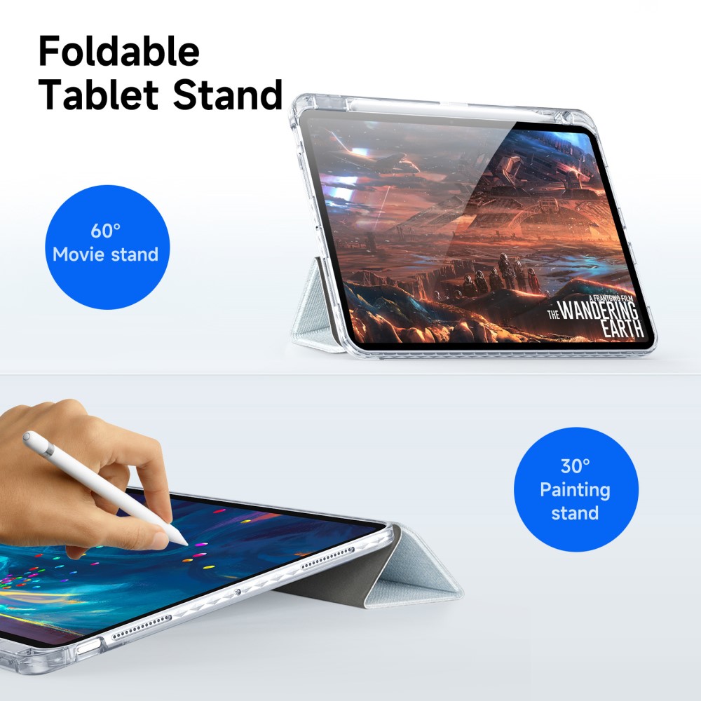 DUX DUCIS DUX DUCIS iPad Pro 11 2025/2024 Fodral Penhållare Ljus Blå