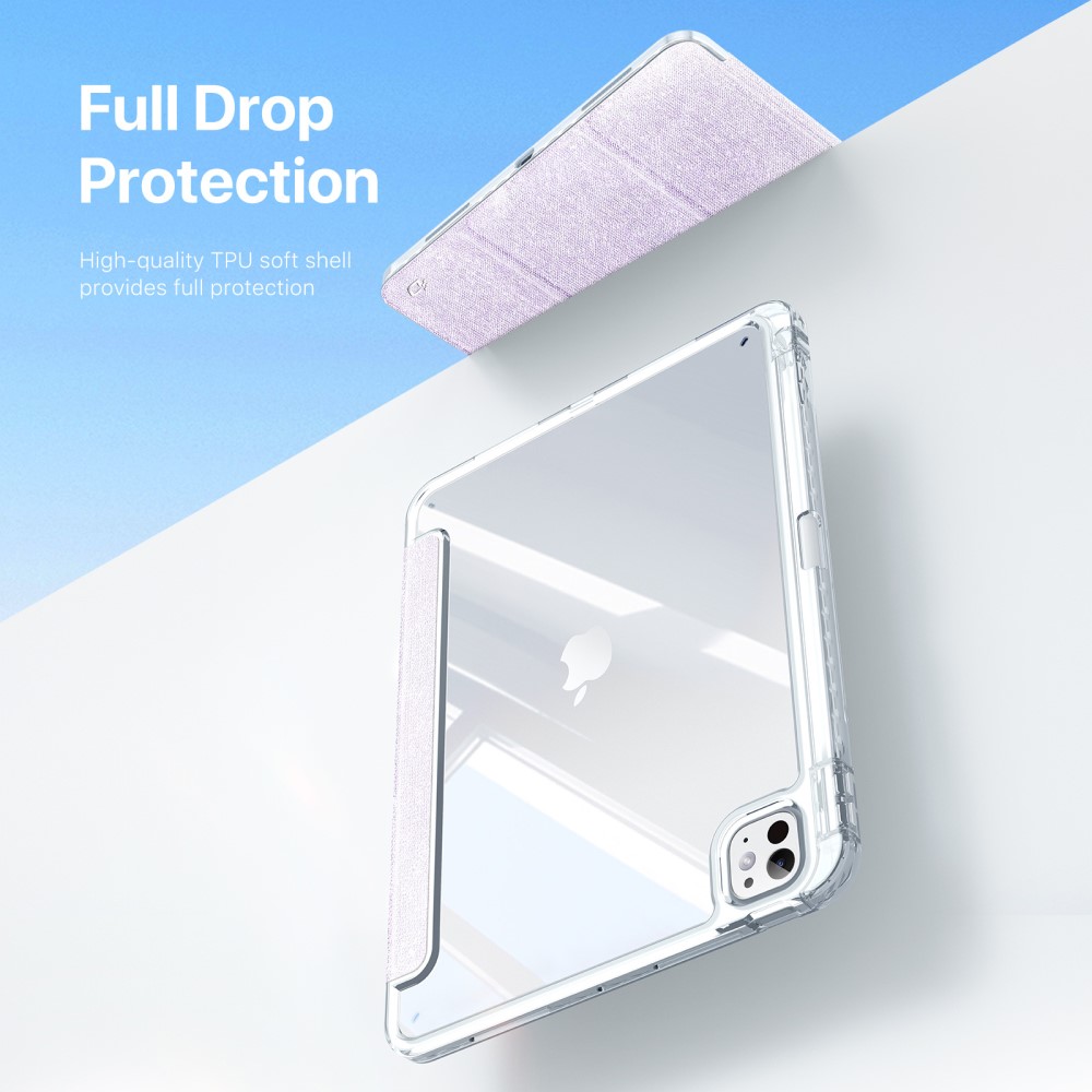 DUX DUCIS DUX DUCIS iPad Pro 11 2025/2024 Fodral Penhållare Ljus Lila