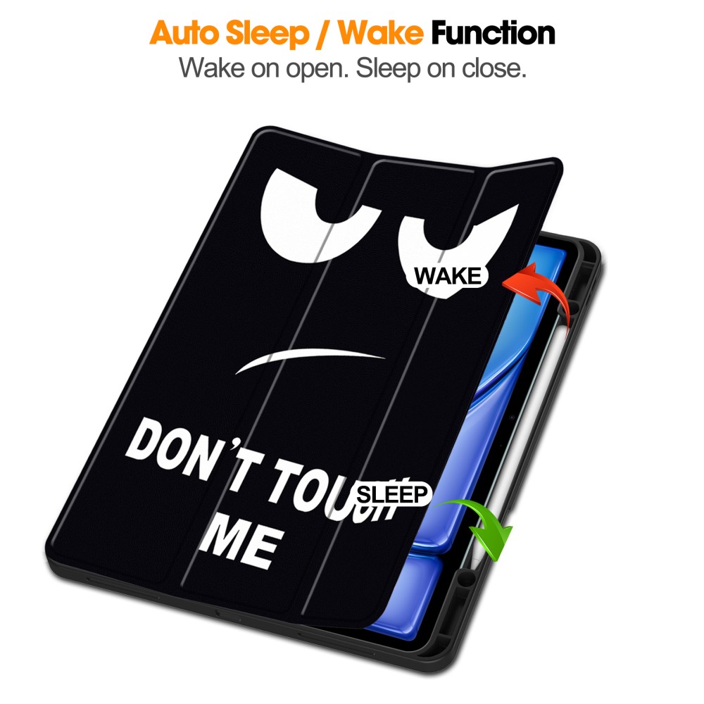  iPad Air 13 2026-2024 Tri-Fold Fodral Pennhållare Dont Touch Me