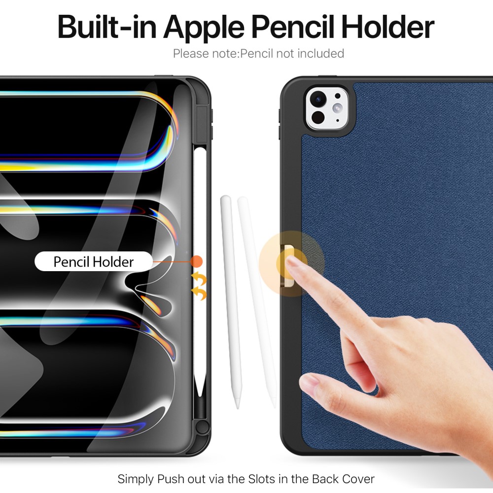 DUX DUCIS DUX DUCIS iPad Pro 11 2025/2024 DOMO Series Tri-Fold Fodral Blå