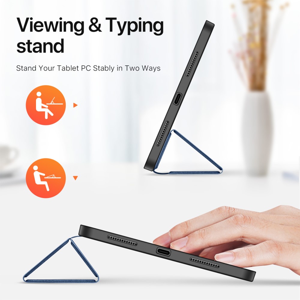 DUX DUCIS DUX DUCIS iPad Pro 11 2025/2024 DOMO Series Tri-Fold Fodral Blå