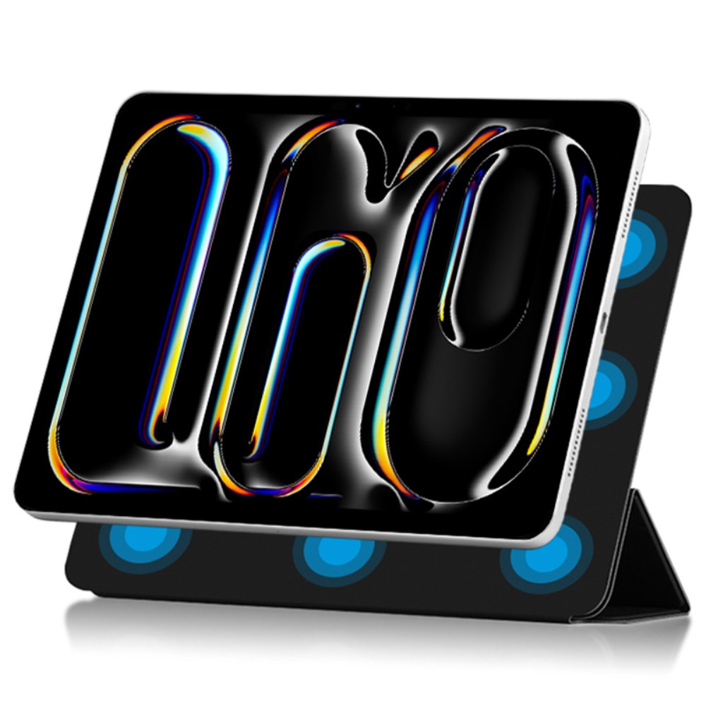  iPad Pro 11 2025/2024 2in1 Magnetiskt Fodral Svart