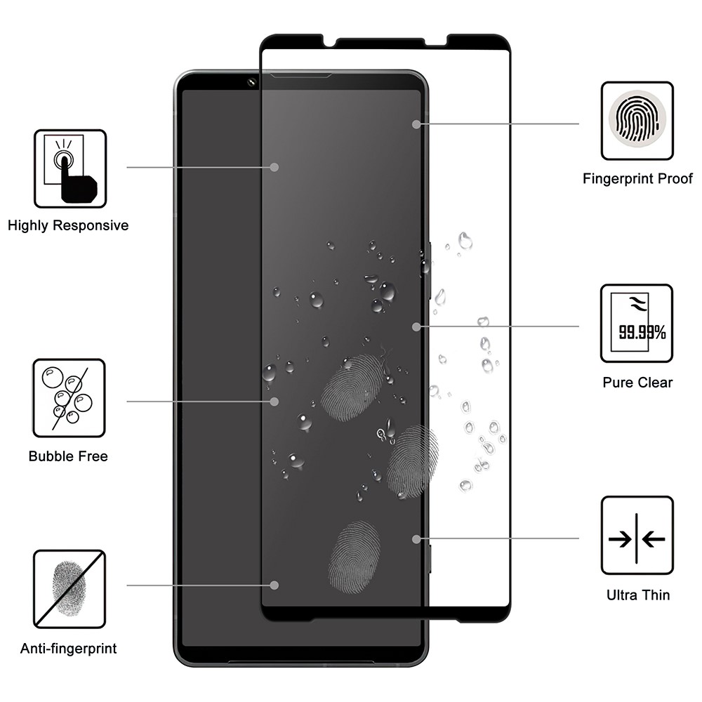  Sony Xperia 1 VI Heltäckande Skärmskydd Transparent