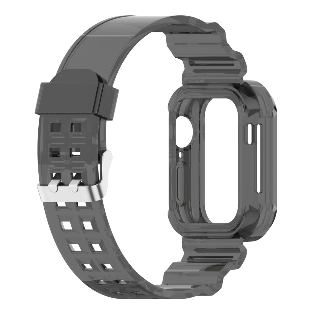  Apple Watch 38/40/41/42 mm Kristall Skal/Armband Tonad Svart