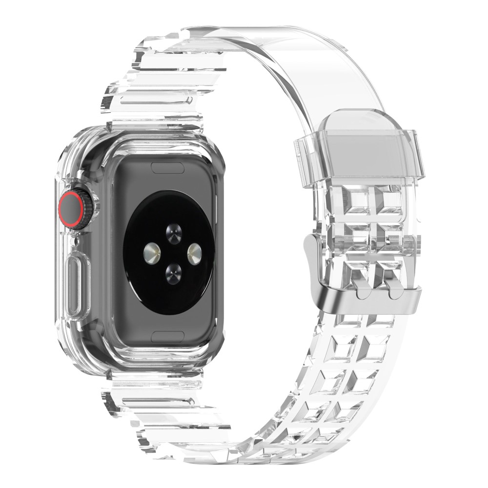  Apple Watch 38/40/41/42 mm Kristall Skal/Armband Transparent