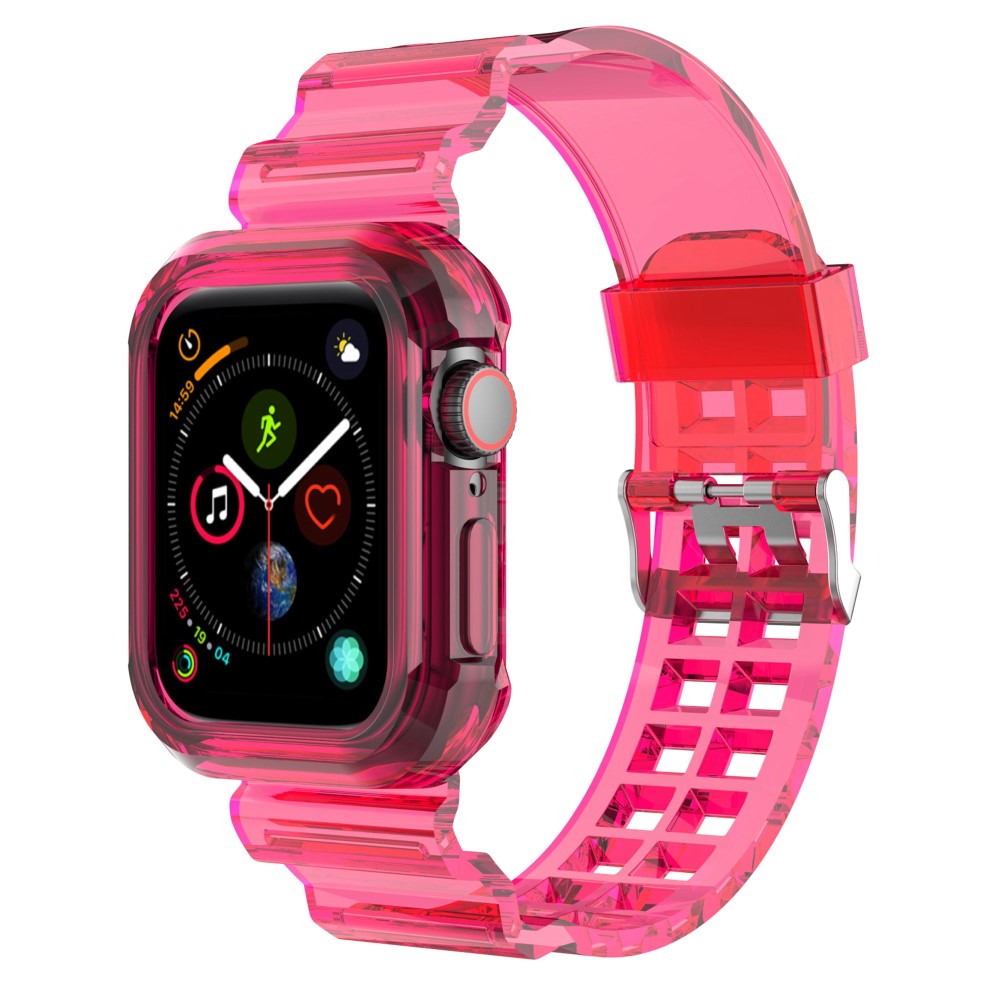  Apple Watch 38/40/41/42 mm Kristall Skal/Armband Rosa