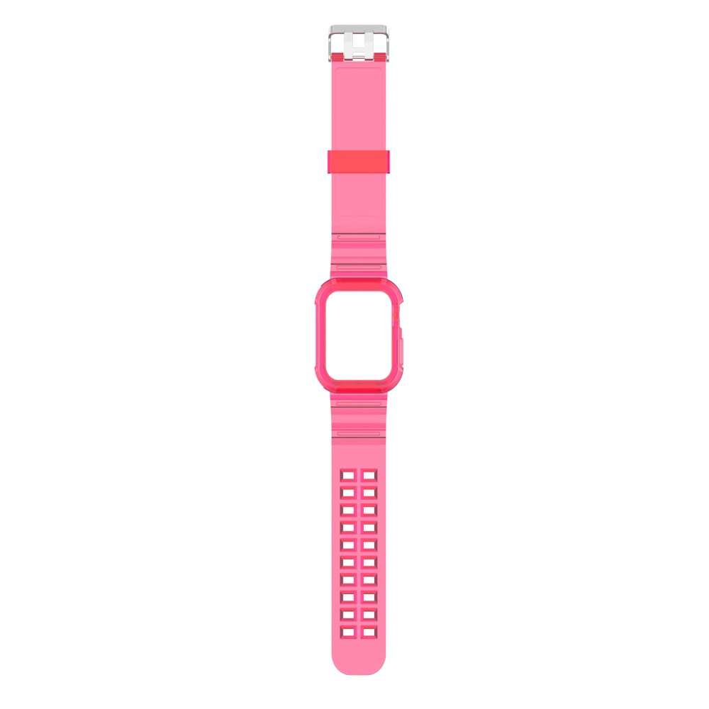  Apple Watch 38/40/41/42 mm Kristall Skal/Armband Rosa