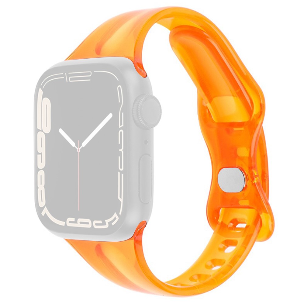  Apple Watch 38/40/41/42 mm CrystalFlex TPU Armband Orange